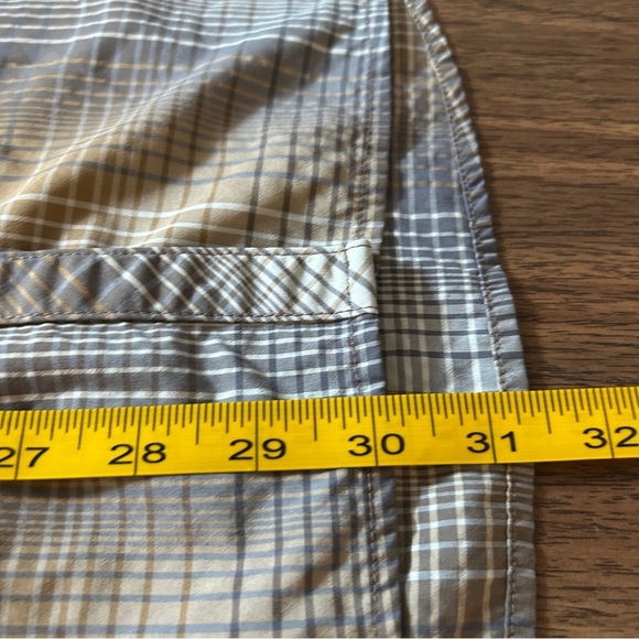 MEC Women's Plaid Shirt Dress - Blue and Tan - Picture 11 of 11